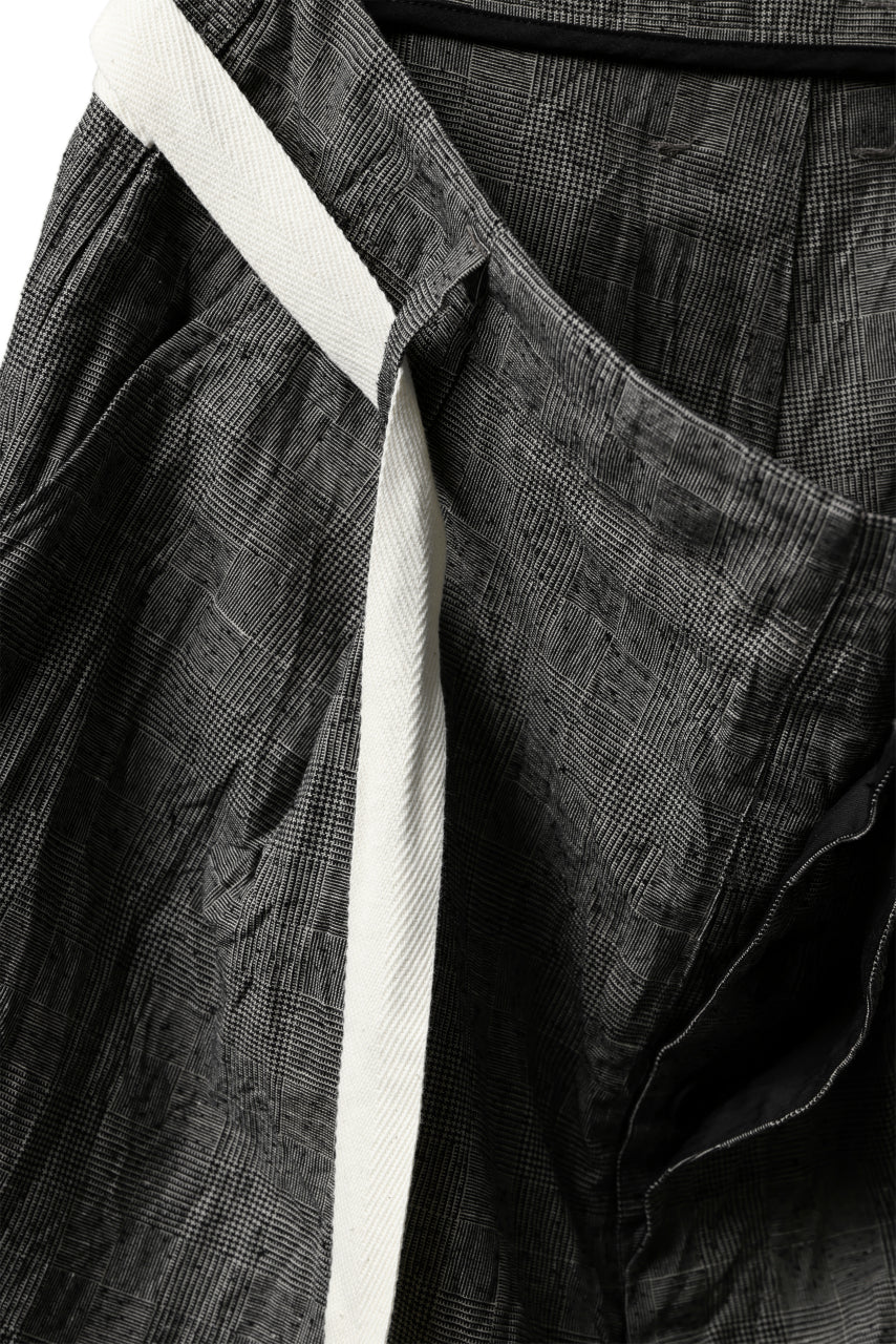KLASICA GERALD LOW CROTCH SHORT TROUSERS / ORIGINAL PONGEE NEP (GLEN CHECK) - Image 9