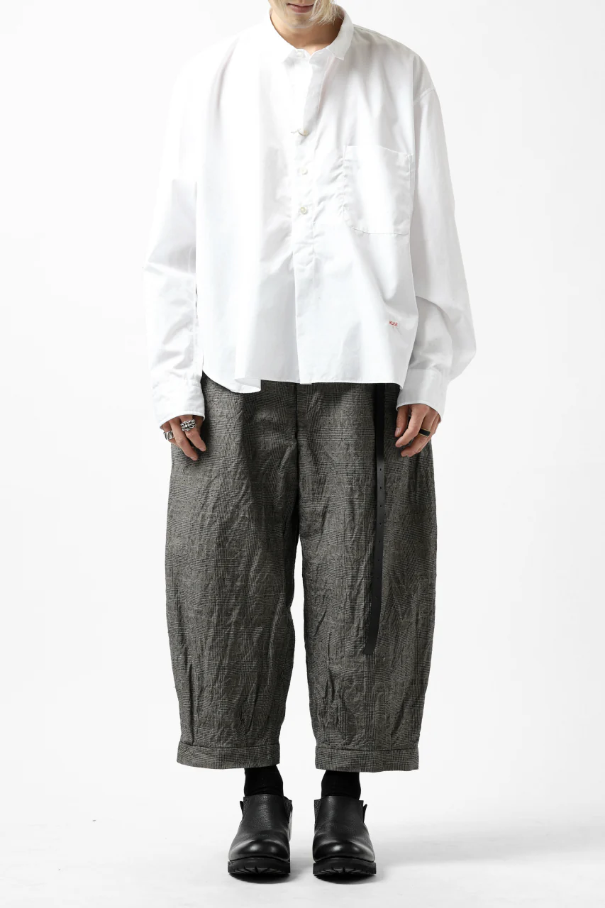 KLASICA GOSSE 2 TUCKED TROUSERS / ORIGINAL PONGEE NEP (GLEN CHECK) - Image 23