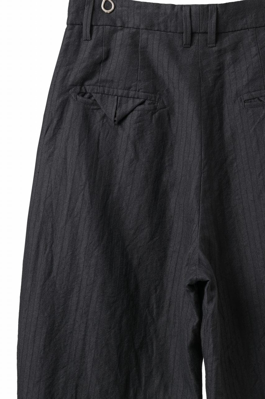 KLASICA GOSSE - Hb TUCKED x2 TROUSERS / HIGH DENSITY HERRING BONE (DARK NIGHT) - Image 13