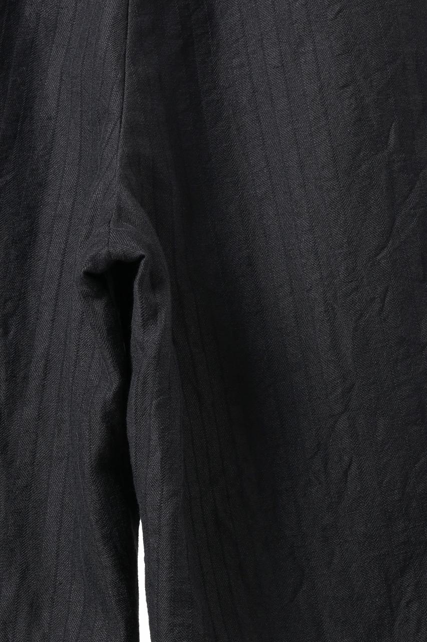 KLASICA GOSSE - Hb TUCKED x2 TROUSERS / HIGH DENSITY HERRING BONE (DARK NIGHT) - Image 14