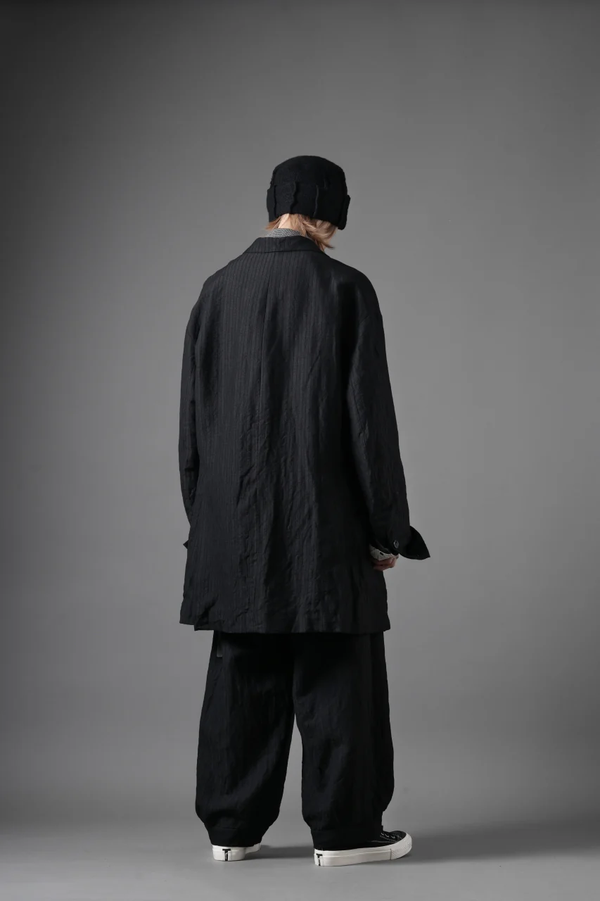 KLASICA GOSSE - Hb TUCKED x2 TROUSERS / HIGH DENSITY HERRING BONE (DARK NIGHT) - Image 23