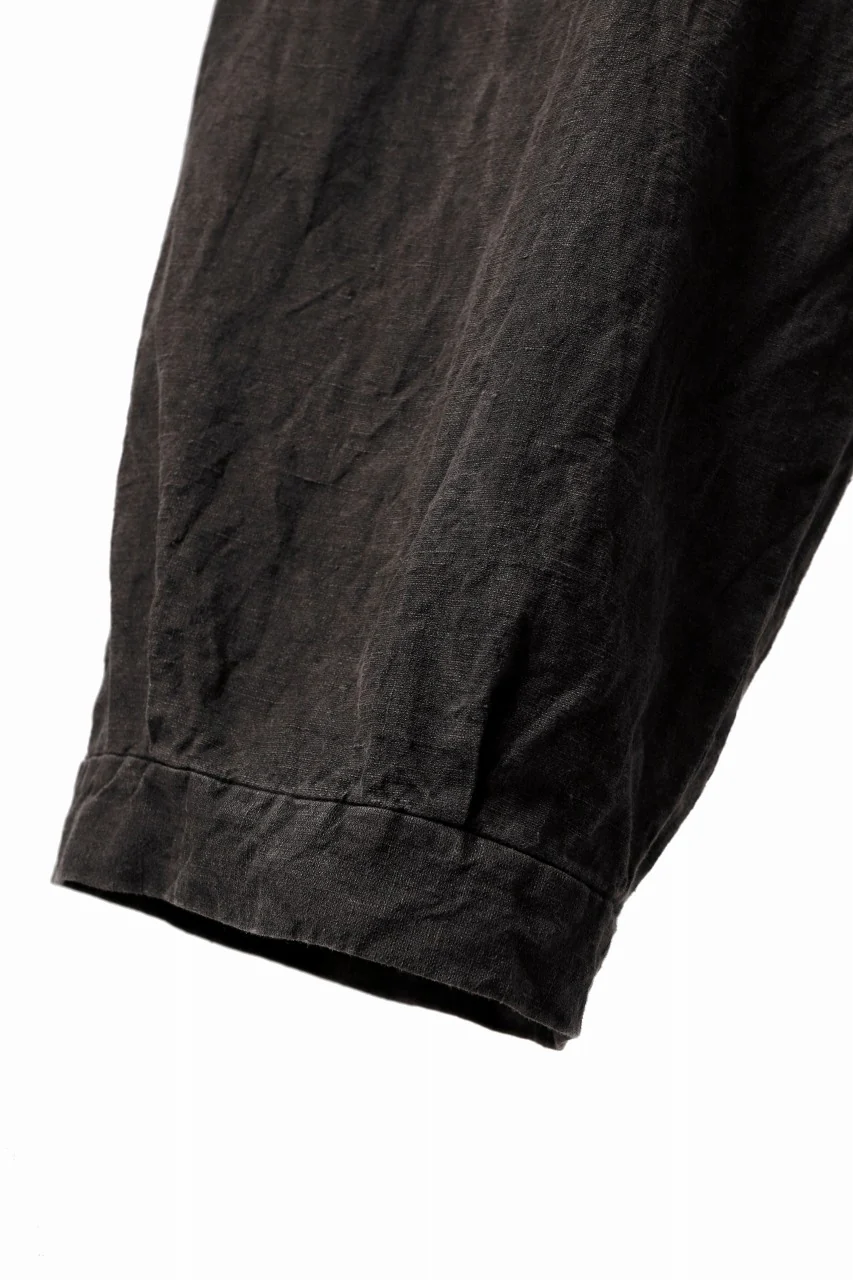 KLASICA GOSSE TWO TUCKED TROUSERS / GARMENT DYED BROKEN HERRING BONE (CINAMON) - Image 32
