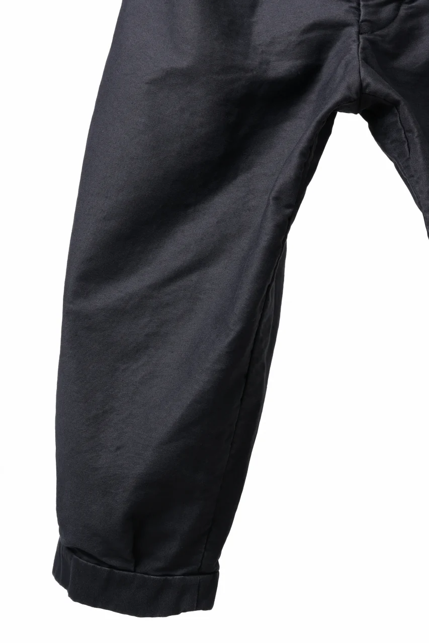 KLASICA GOSSE TWO TUCKED TROUSERS / SURPHER DYED MOLE SKIN (DEEP SEA) - Image 13