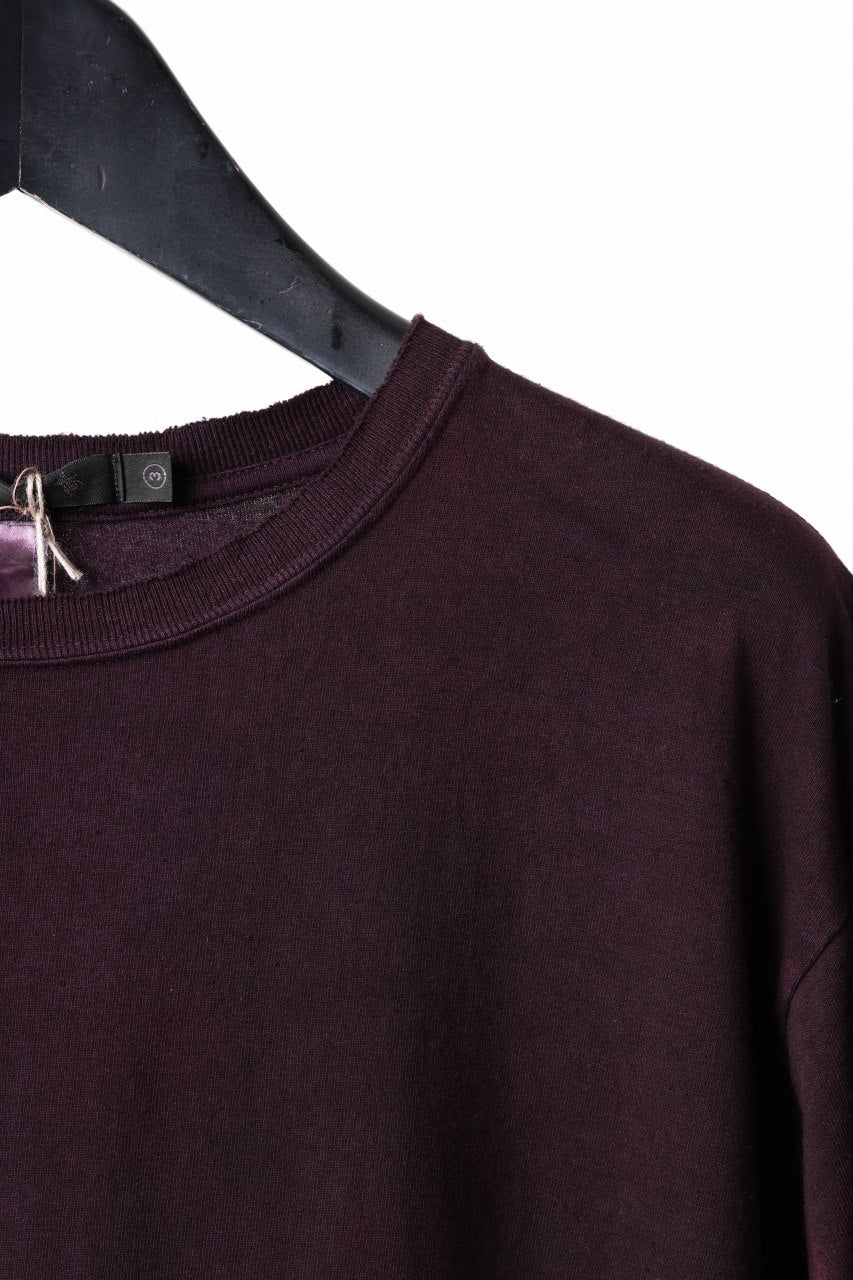 KLASICA HAZE LOOSE FIT HAND DYED TEE (DARK RED) - Image 8