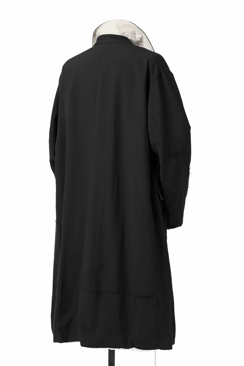 KLASICA HM-C DOUBLE BREASTED COAT / MONOTONE HOUND TOOTH (BLACK) - Image 28