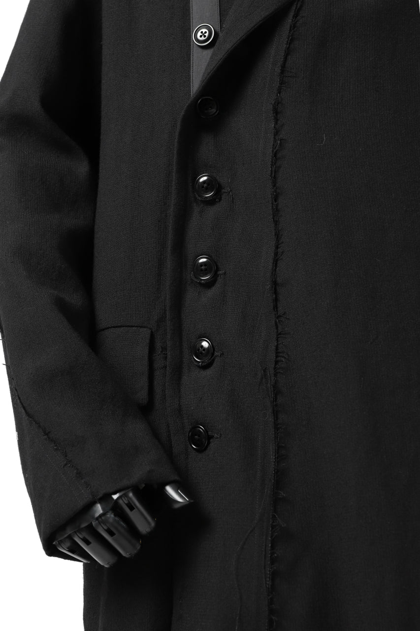 KLASICA HM-C DOUBLE BREASTED COAT / MONOTONE HOUND TOOTH (BLACK) - Image 34