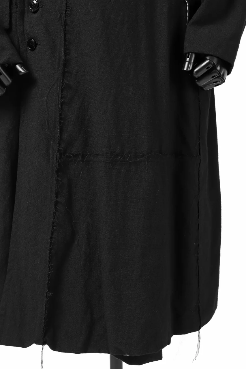 KLASICA HM-C DOUBLE BREASTED COAT / MONOTONE HOUND TOOTH (BLACK) - Image 35