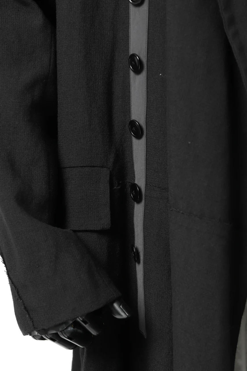 KLASICA HM-C DOUBLE BREASTED COAT / MONOTONE HOUND TOOTH (BLACK) - Image 40