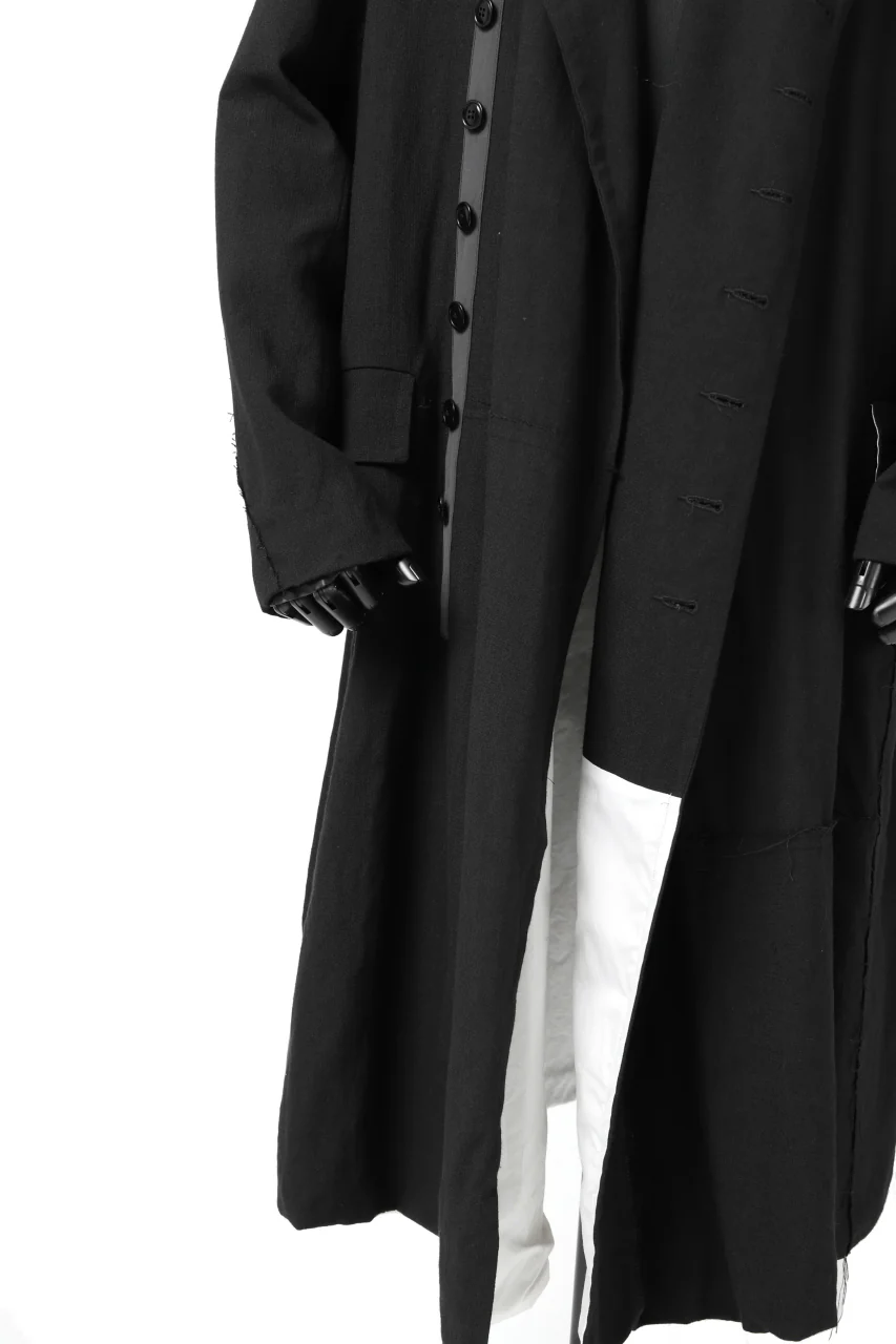 KLASICA HM-C DOUBLE BREASTED COAT / MONOTONE HOUND TOOTH (BLACK) - Image 42