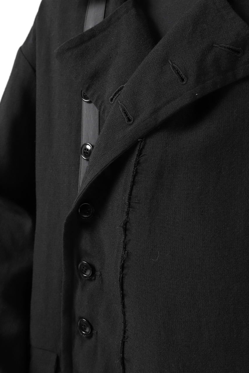 KLASICA HM-C DOUBLE BREASTED COAT / MONOTONE HOUND TOOTH (BLACK) - Image 44
