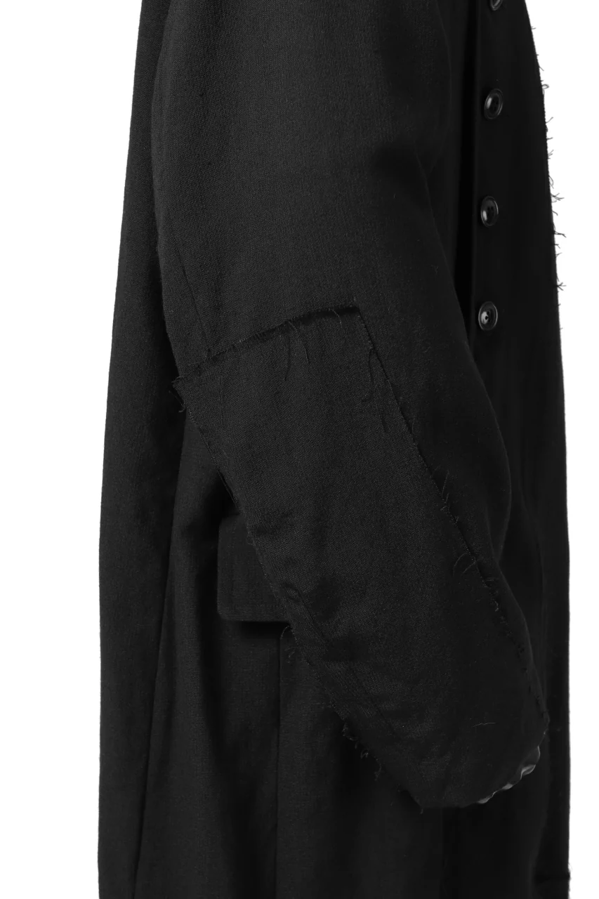 KLASICA HM-C DOUBLE BREASTED COAT / MONOTONE HOUND TOOTH (BLACK) - Image 48