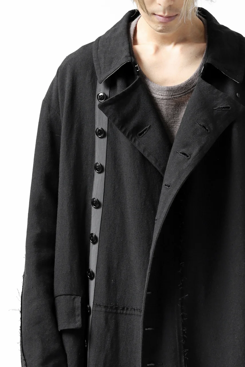 KLASICA HM-C DOUBLE BREASTED COAT / MONOTONE HOUND TOOTH (BLACK) - Image 74