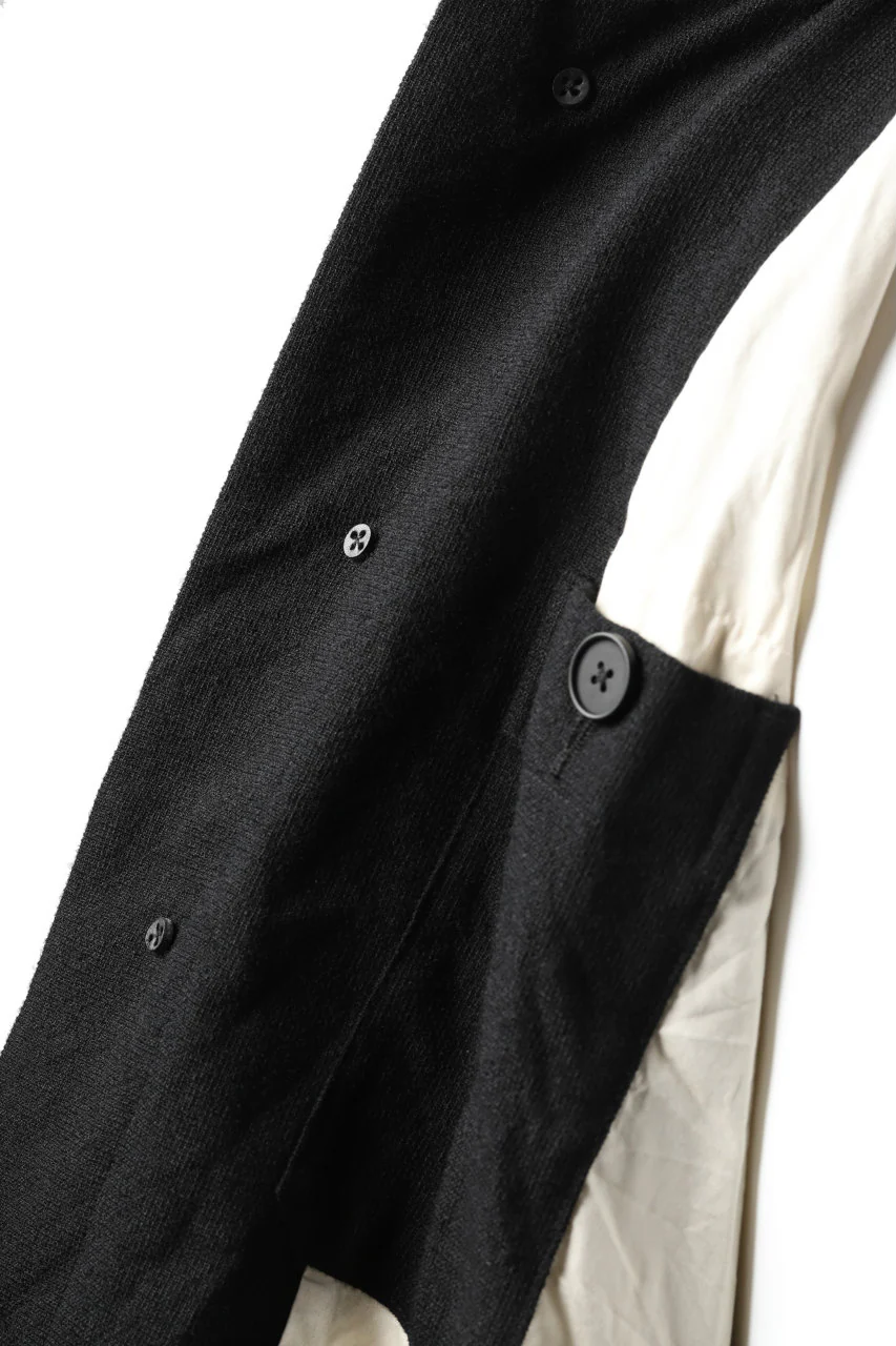 KLASICA KISTE-TWEED SHORT COAT / OFF TWEED WOOL (BLACK) - Image 32