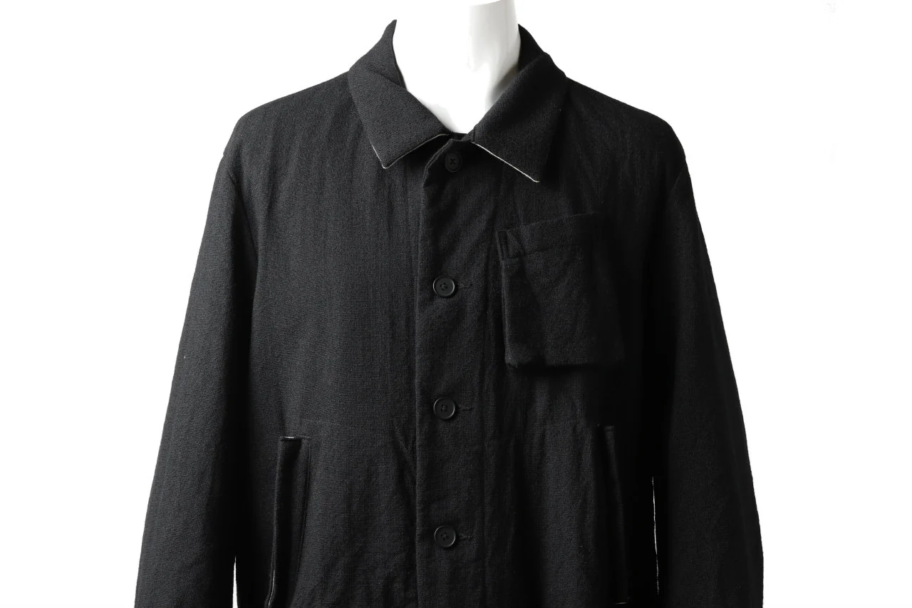 KLASICA KISTE-TWEED SHORT COAT / OFF TWEED WOOL (BLACK) - Image 34