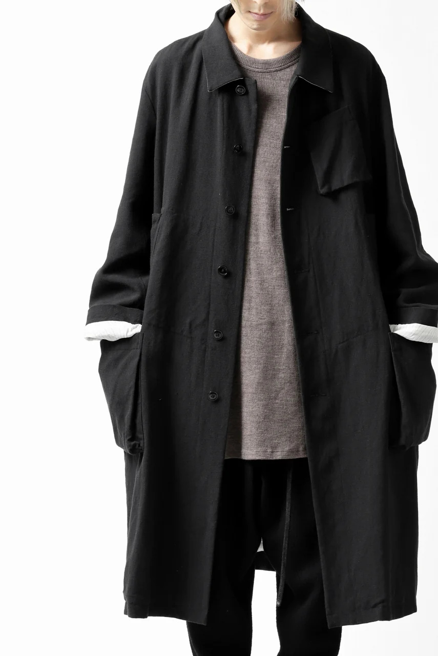 KLASICA KISTEL WORK COAT / MONOTONE HOUND TOOTH (BLACK) - Image 14