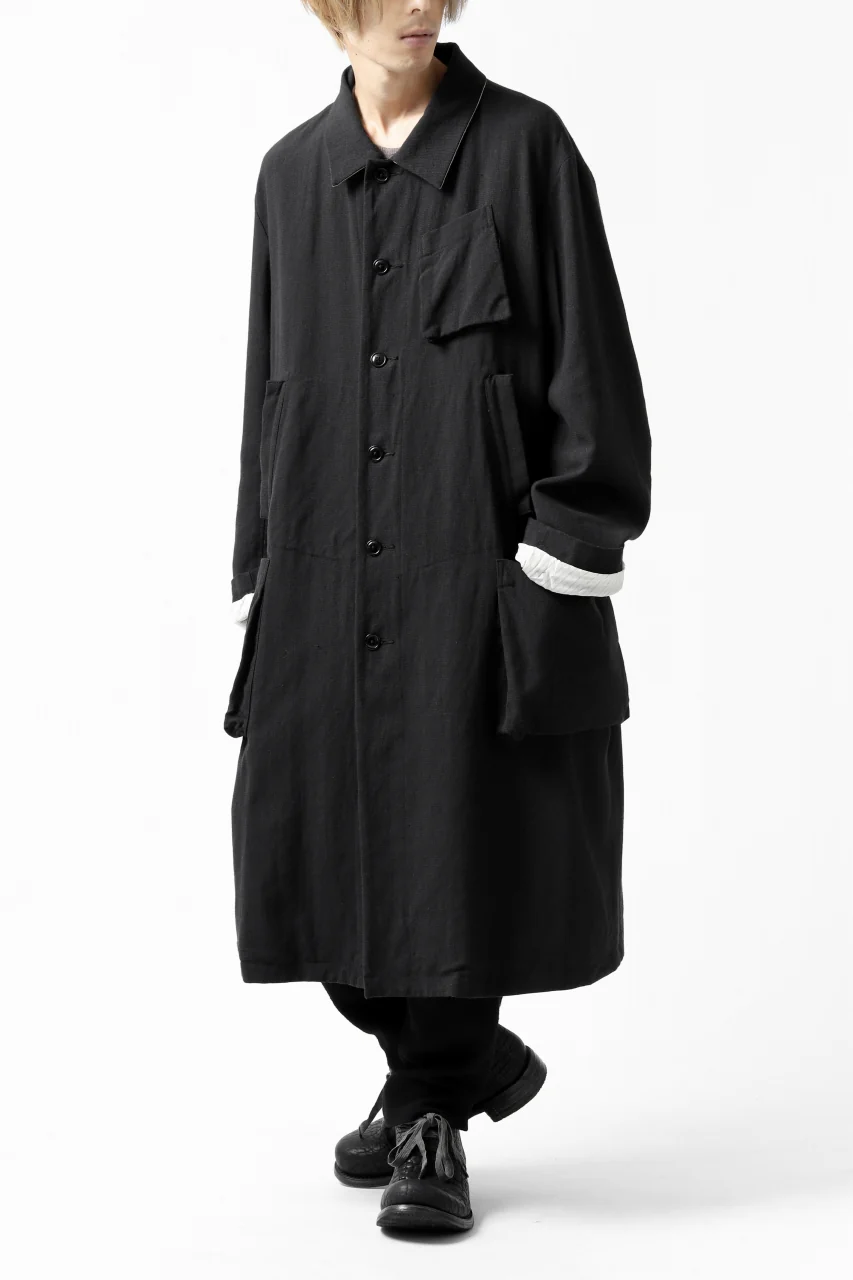 KLASICA KISTEL WORK COAT / MONOTONE HOUND TOOTH (BLACK) - Image 15