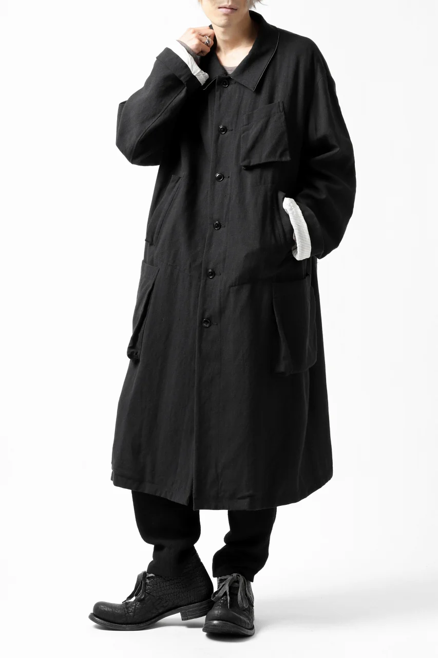 KLASICA KISTEL WORK COAT / MONOTONE HOUND TOOTH (BLACK) - Image 16