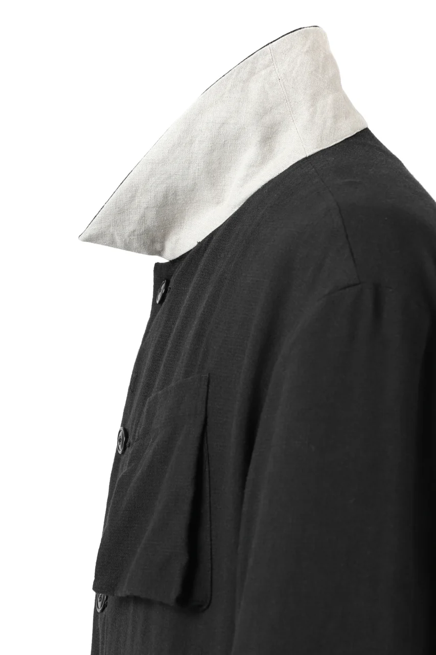 KLASICA KISTEL WORK COAT / MONOTONE HOUND TOOTH (BLACK) - Image 30