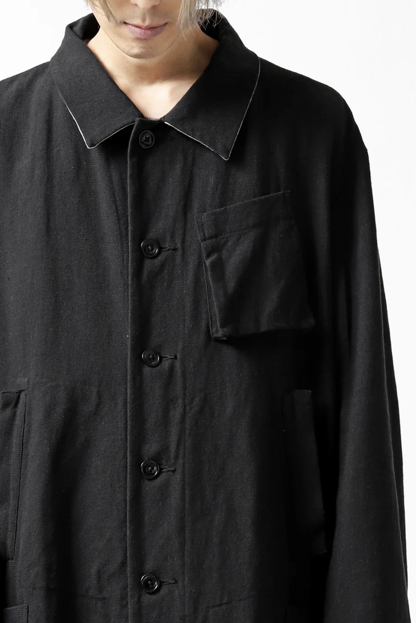 KLASICA KISTEL WORK COAT / MONOTONE HOUND TOOTH (BLACK) - Image 49