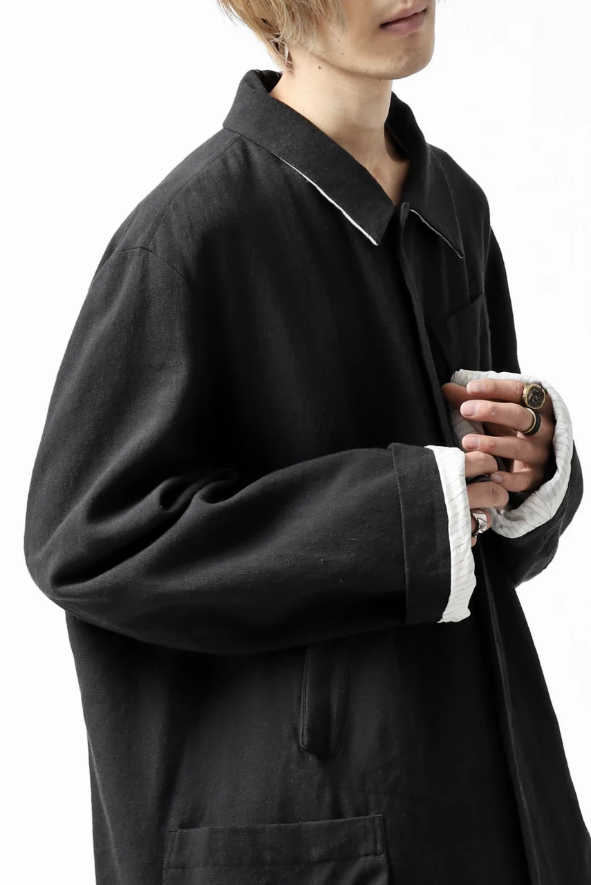KLASICA KISTEL WORK COAT / MONOTONE HOUND TOOTH (BLACK) - Image 51