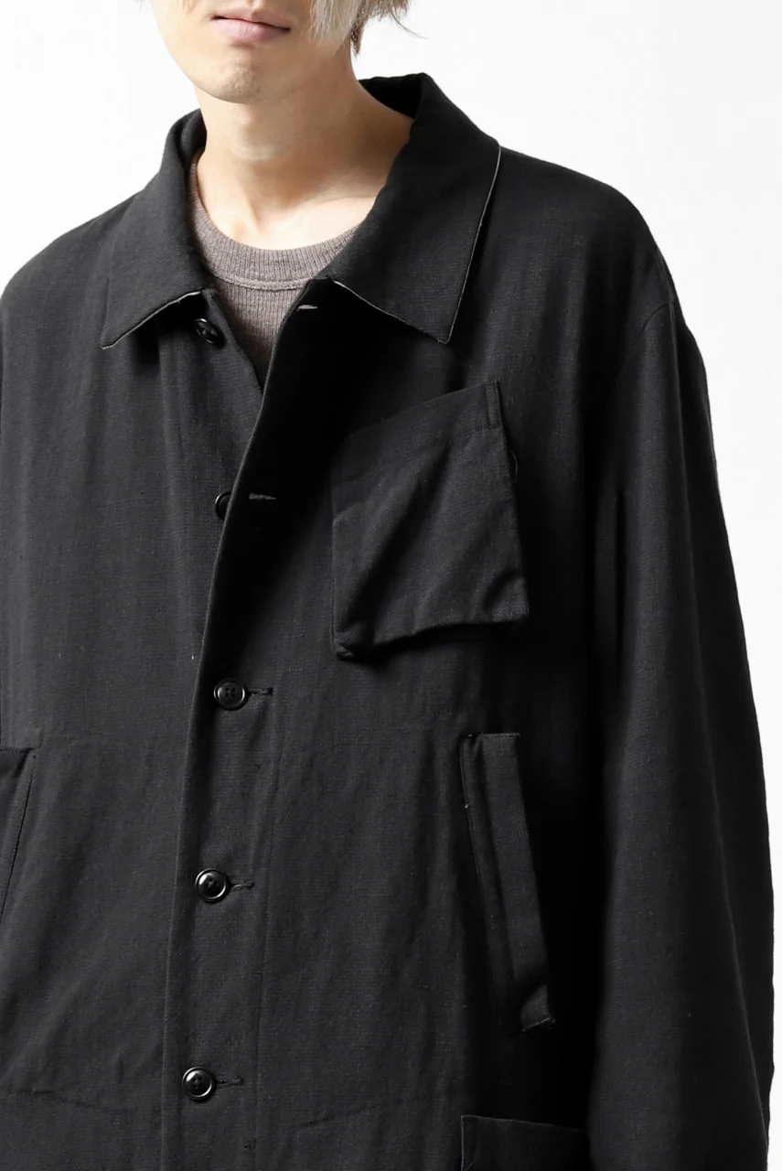 KLASICA KISTEL WORK COAT / MONOTONE HOUND TOOTH (BLACK) - Image 53