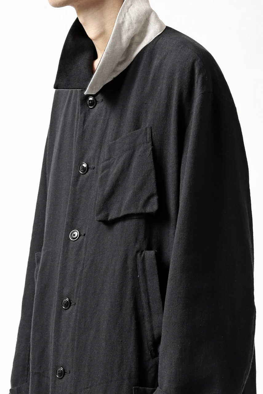 KLASICA KISTEL WORK COAT / MONOTONE HOUND TOOTH (BLACK) - Image 55