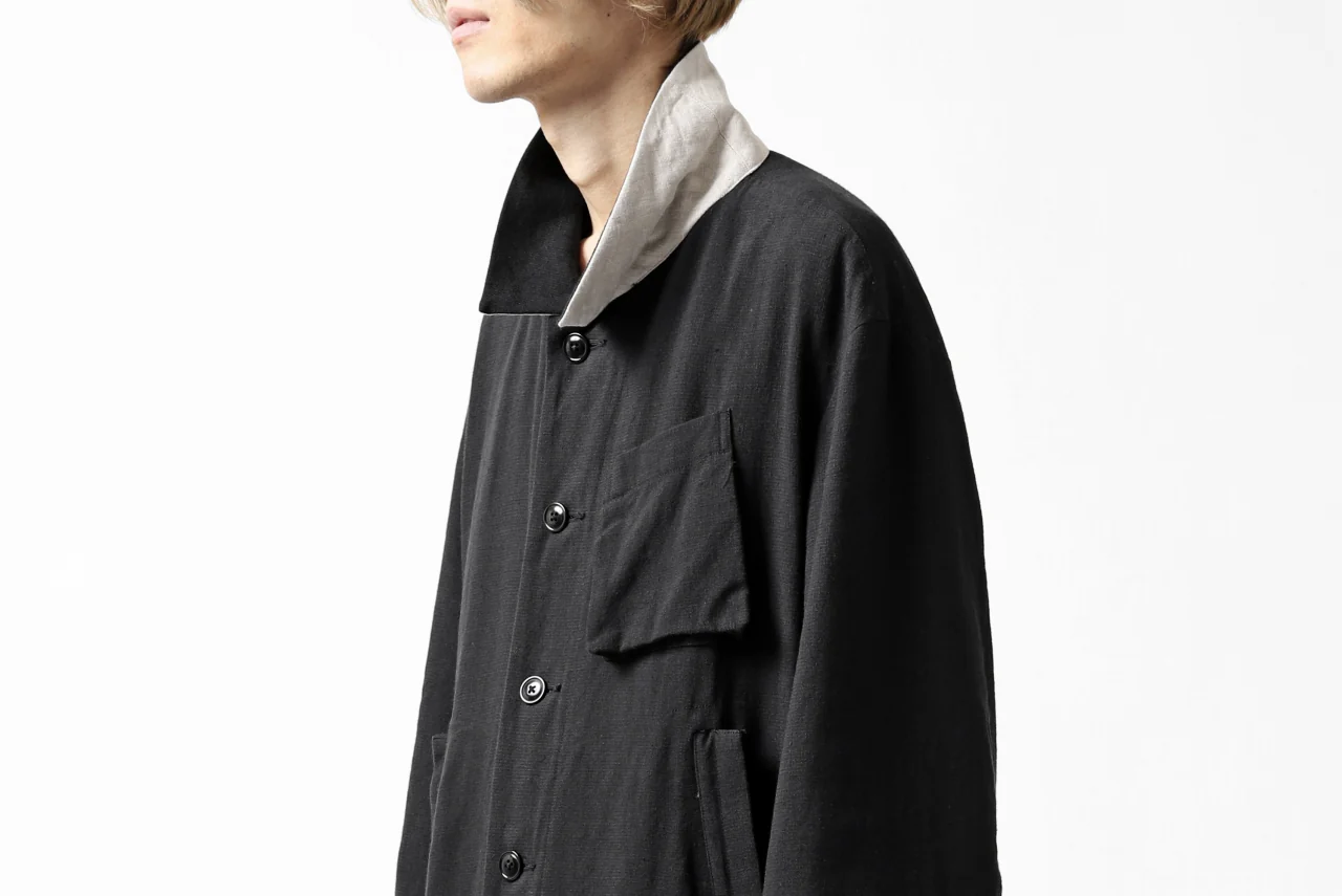 KLASICA KISTEL WORK COAT / MONOTONE HOUND TOOTH (BLACK) - Image 59