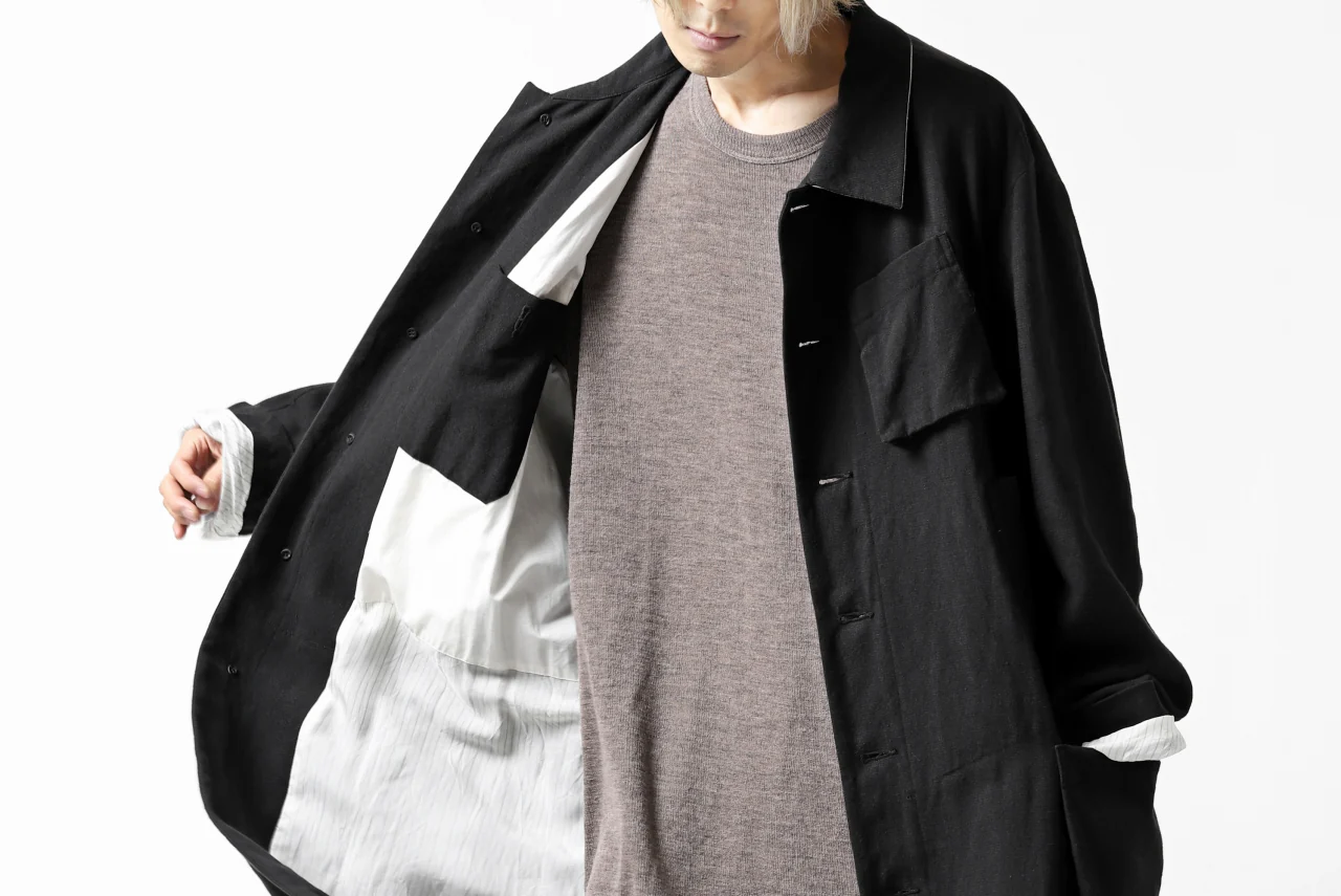 KLASICA KISTEL WORK COAT / MONOTONE HOUND TOOTH (BLACK) - Image 60