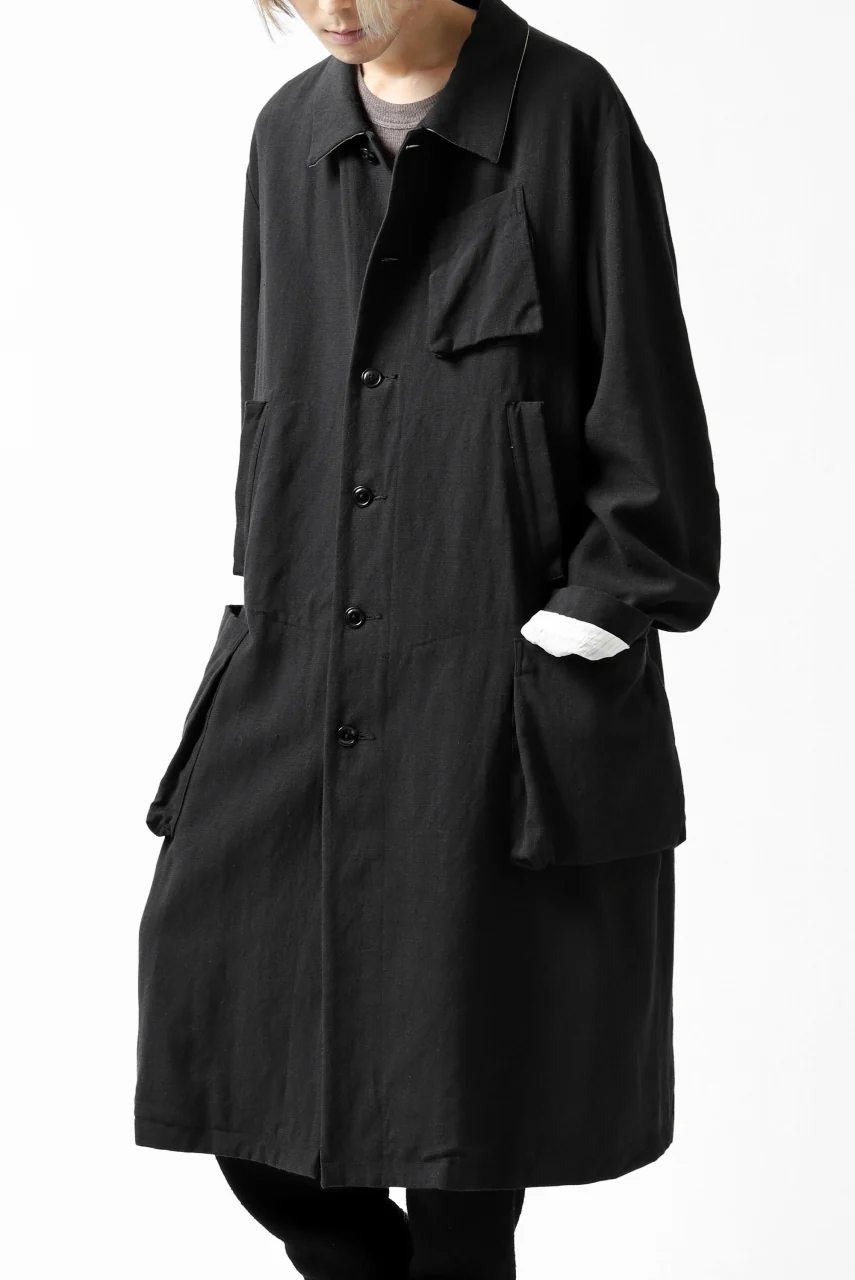 KLASICA KISTEL WORK COAT / MONOTONE HOUND TOOTH (BLACK) - Image 9