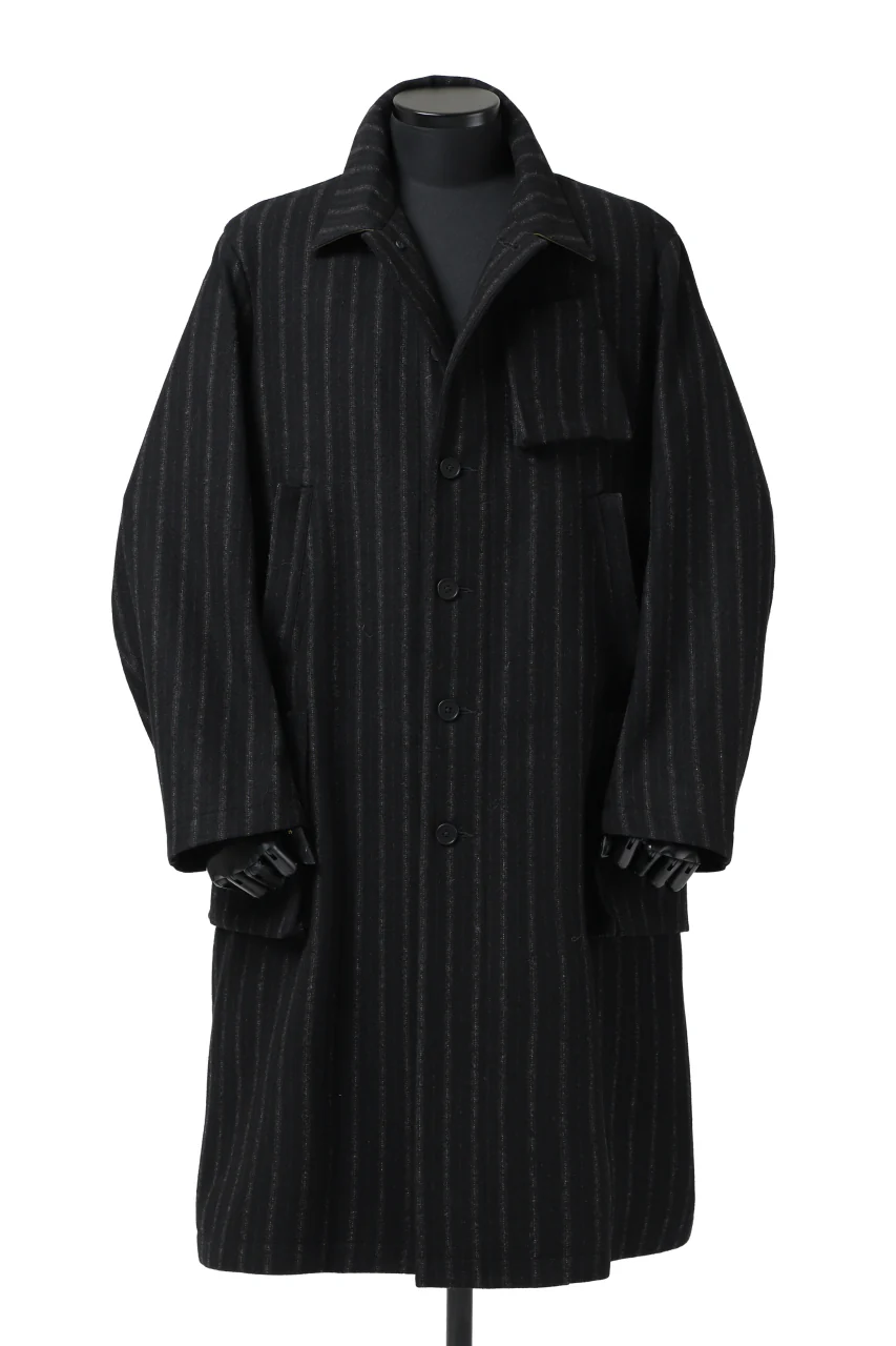 KLASICA KISTEL WORK COAT / WOOL FLANNEL (VINTAGE STRIPE)