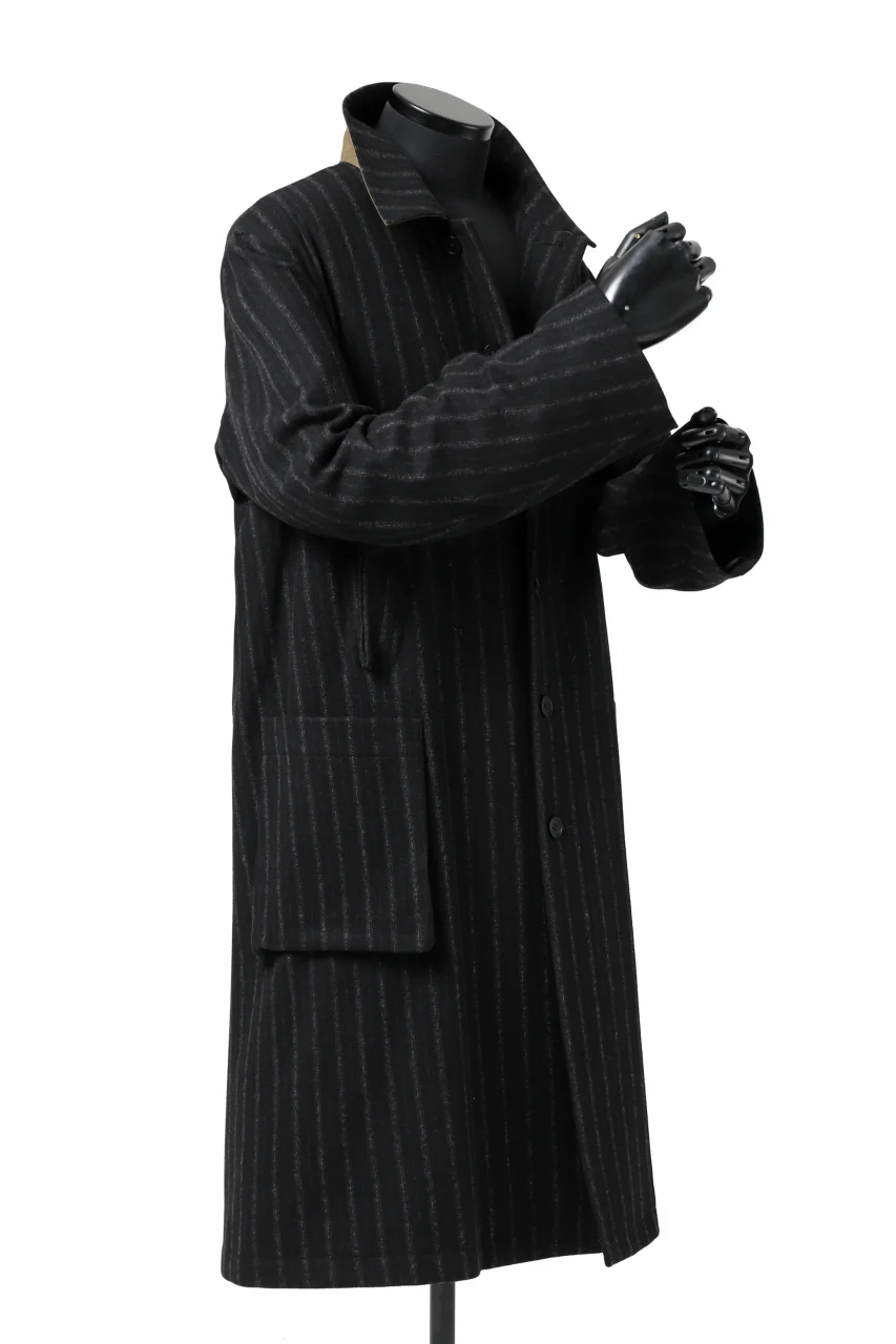 KLASICA KISTEL WORK COAT / WOOL FLANNEL (VINTAGE STRIPE) - Image 36