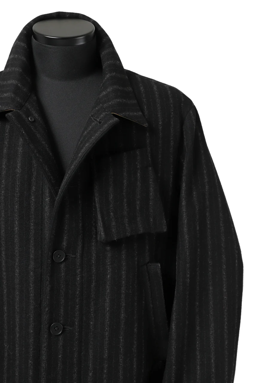 KLASICA KISTEL WORK COAT / WOOL FLANNEL (VINTAGE STRIPE) - Image 38