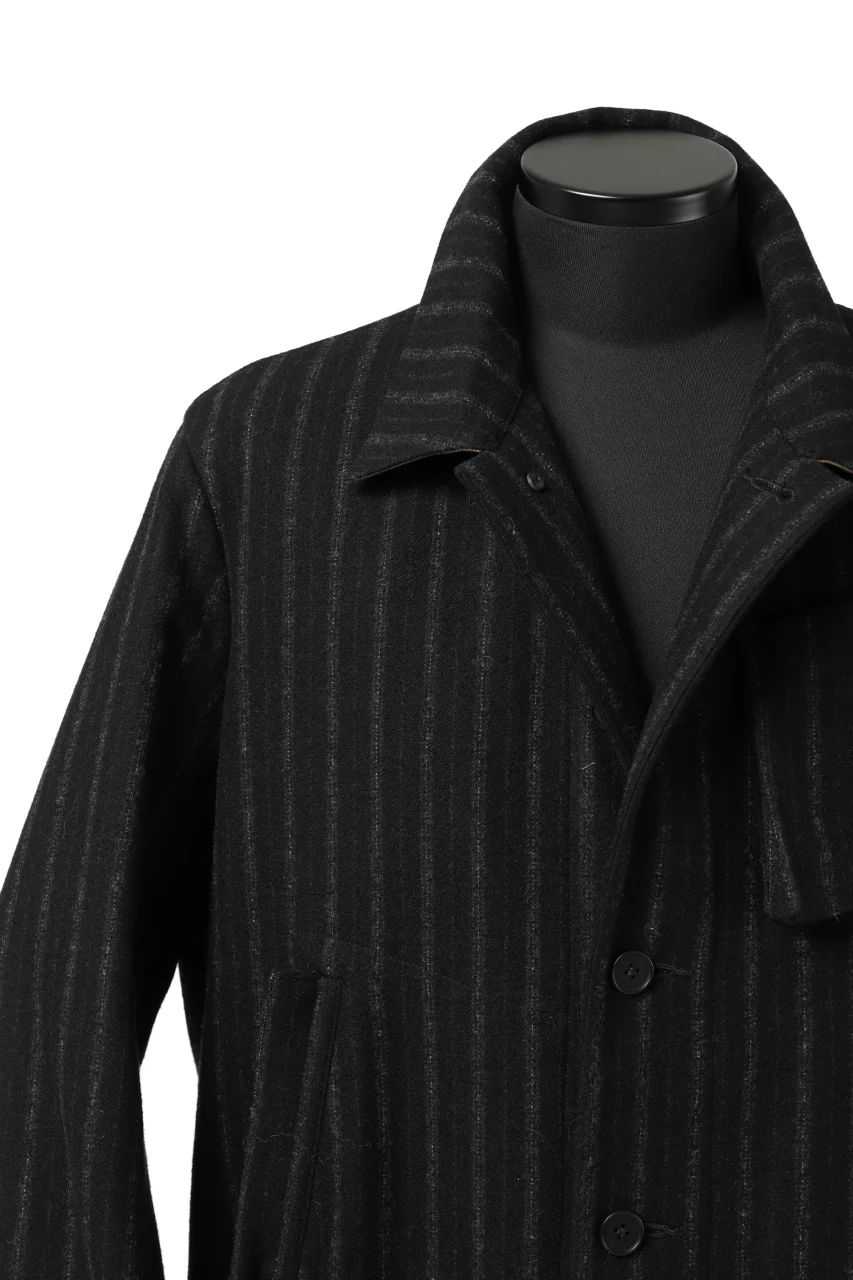 KLASICA KISTEL WORK COAT / WOOL FLANNEL (VINTAGE STRIPE) - Image 39
