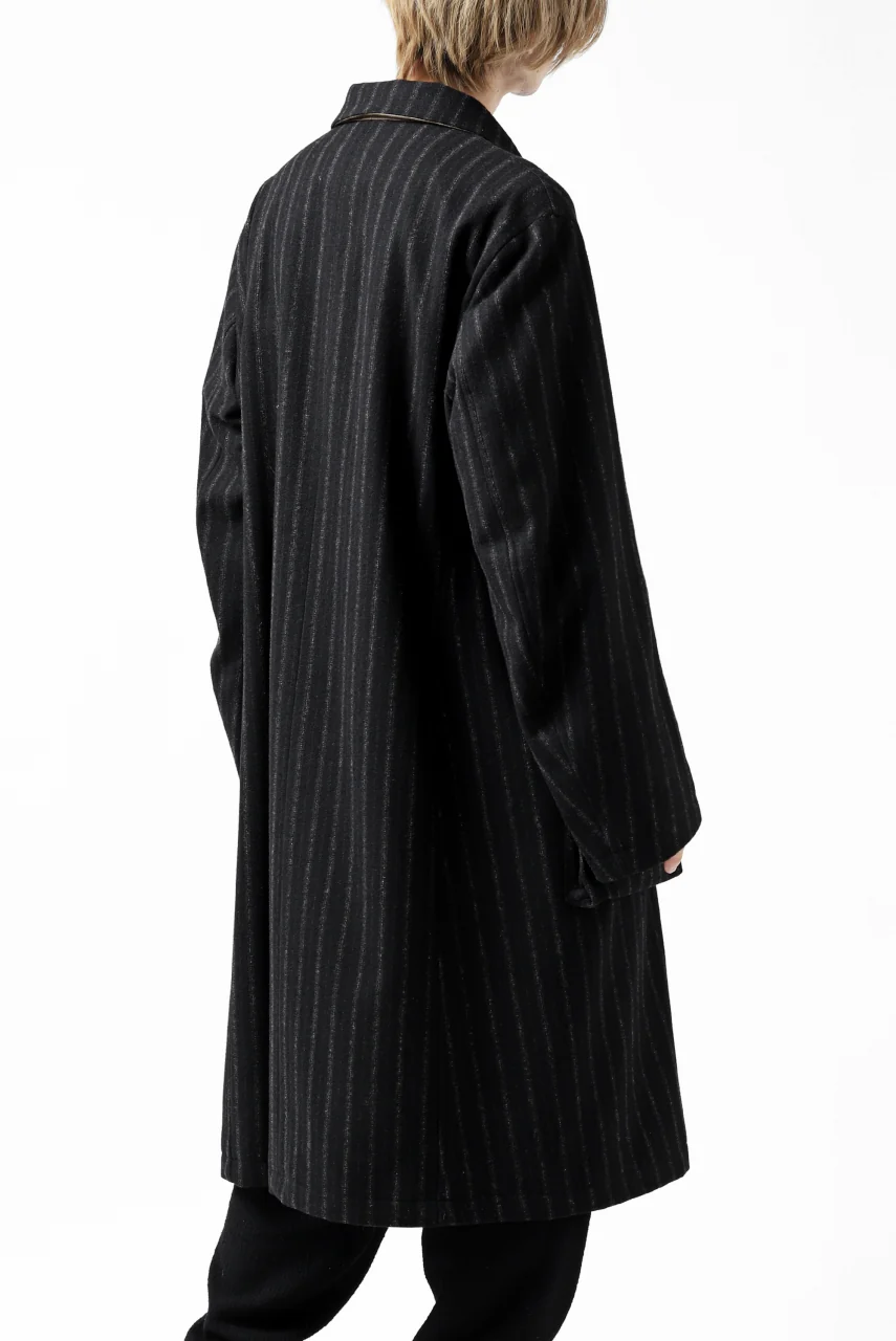 KLASICA KISTEL WORK COAT / WOOL FLANNEL (VINTAGE STRIPE) - Image 7