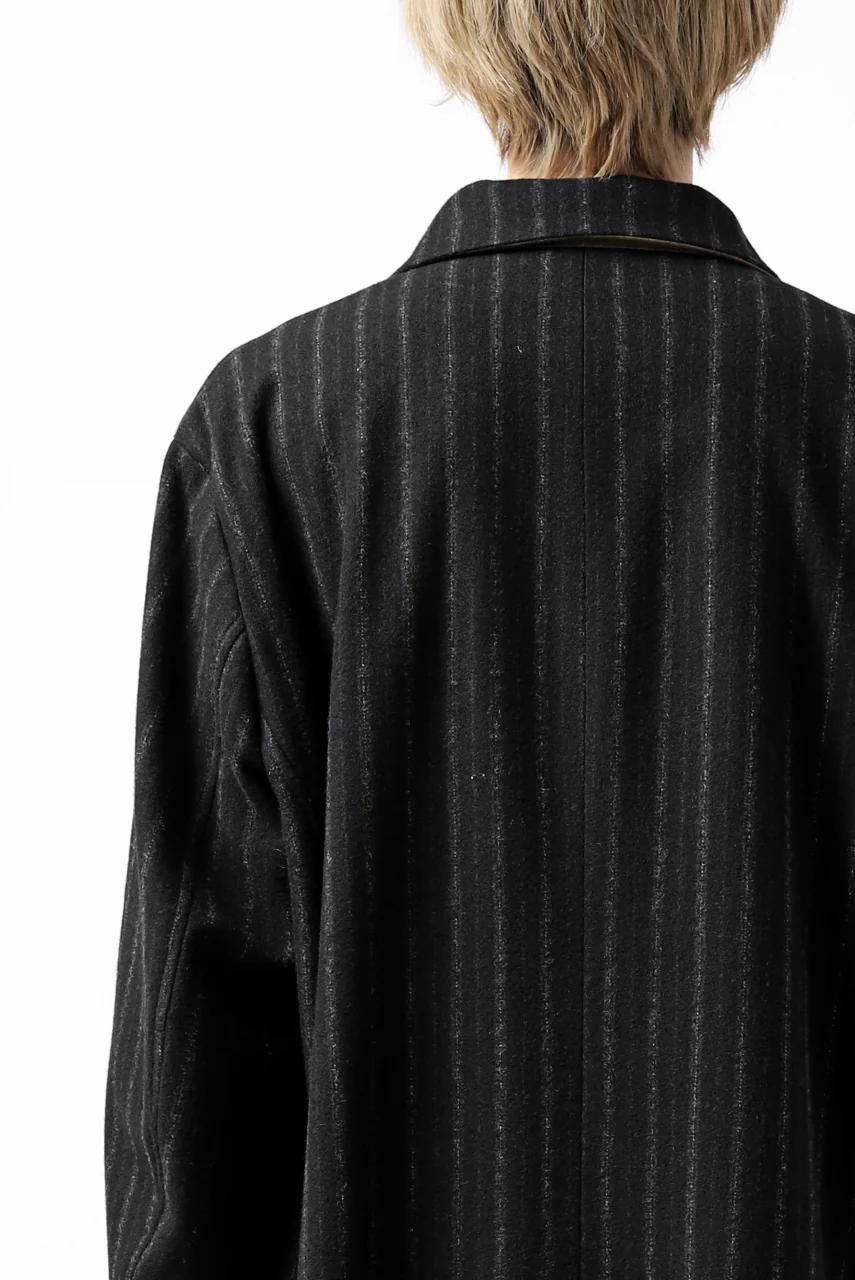KLASICA KISTEL WORK COAT / WOOL FLANNEL (VINTAGE STRIPE) - Image 73
