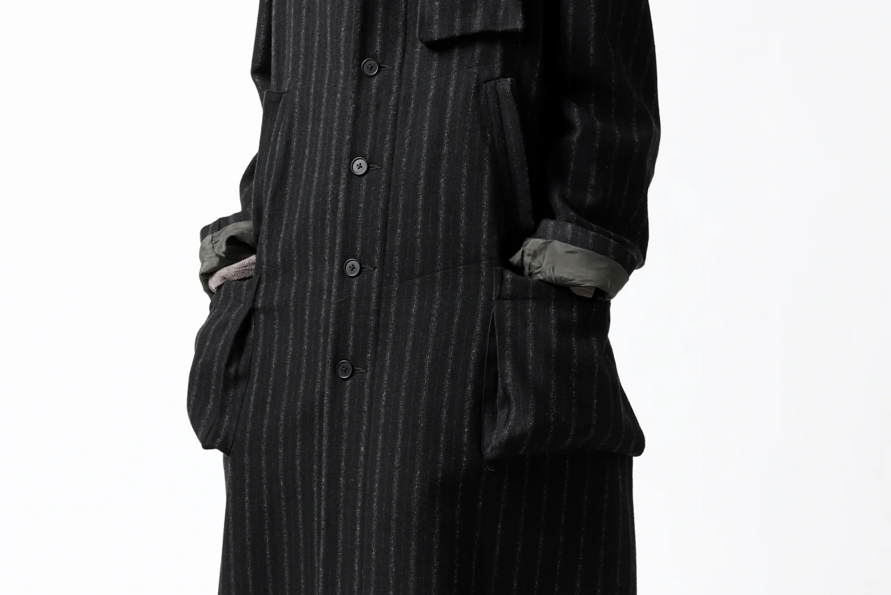KLASICA KISTEL WORK COAT / WOOL FLANNEL (VINTAGE STRIPE) - Image 76