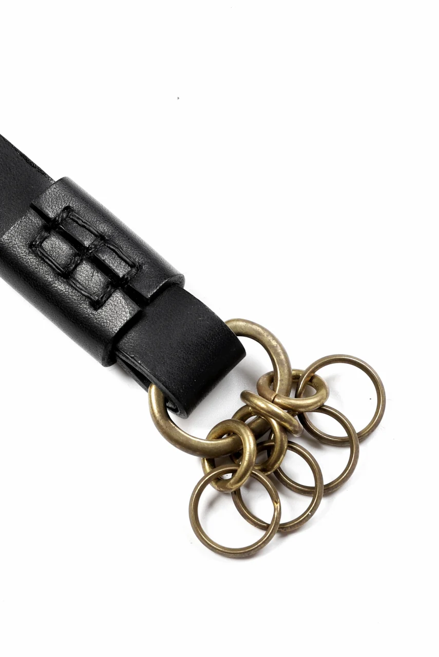 KLASICA LONG ROOM KEY RING HOLDER / TEMPESTI OILED (BLACK) - Image 8