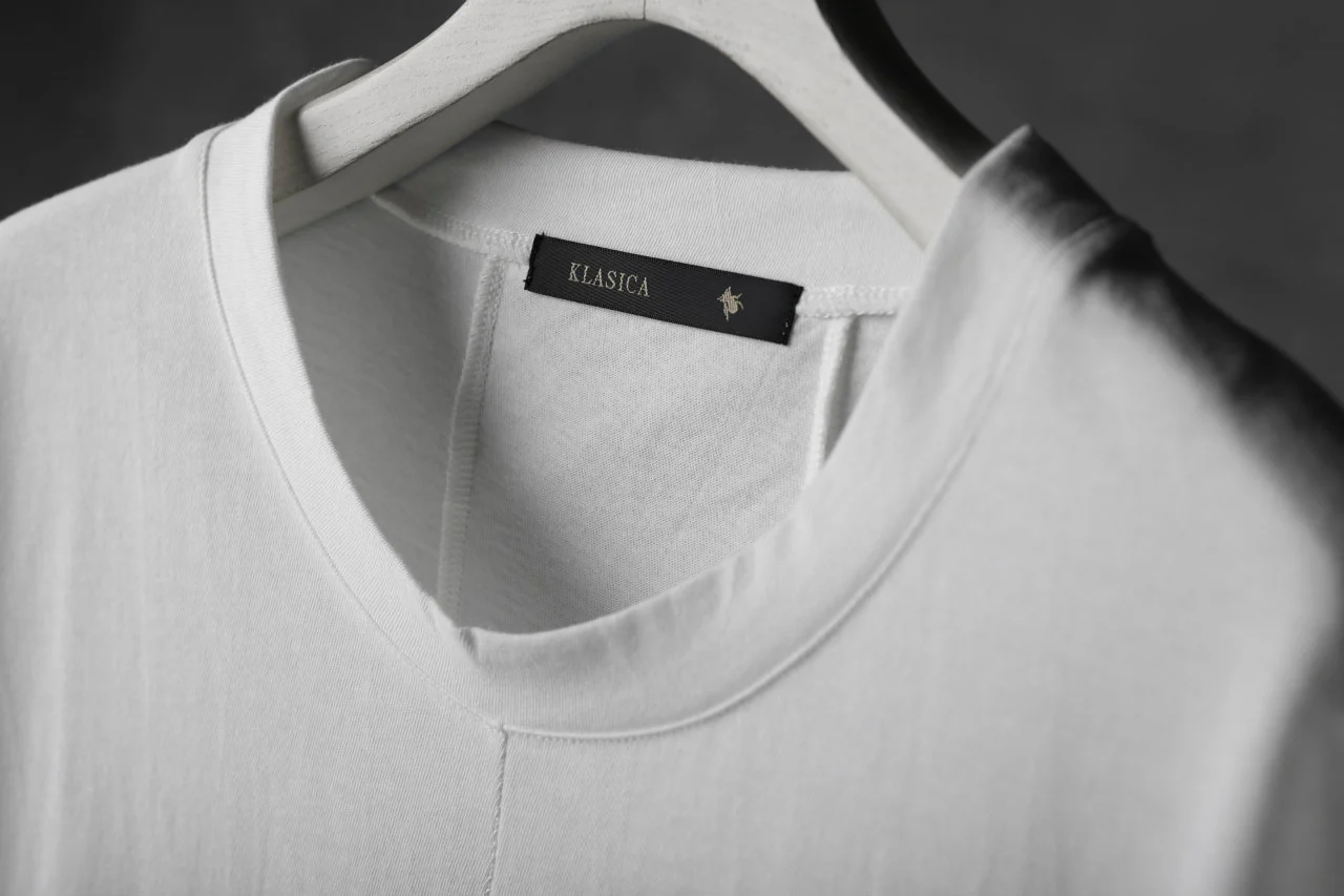 KLASICA LUNG CAP SLEEVE LONG  CUT & SEWN / DRY TWILL JERSEY (WHITE) - Image 12