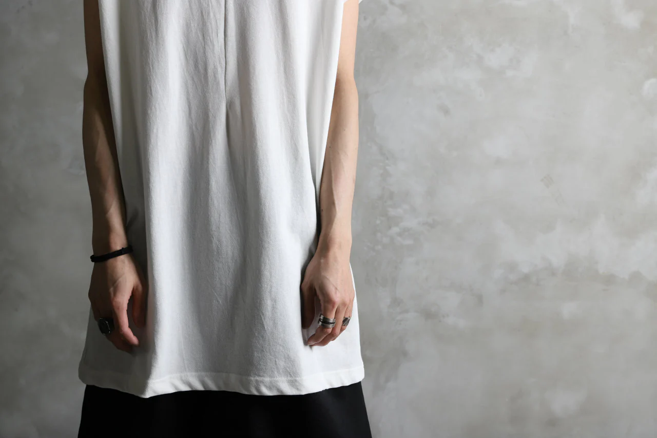 KLASICA LUNG CAP SLEEVE LONG  CUT & SEWN / DRY TWILL JERSEY (WHITE) - Image 17
