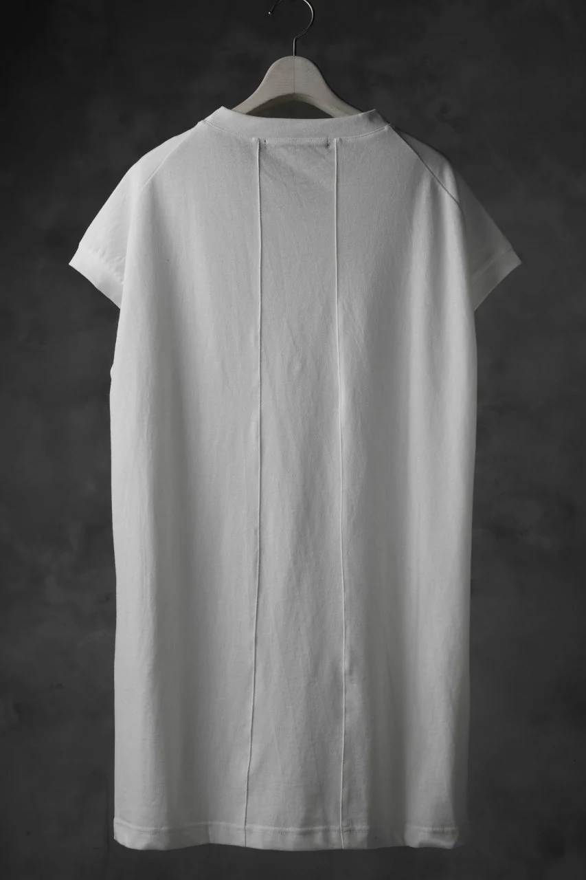 KLASICA LUNG CAP SLEEVE LONG  CUT & SEWN / DRY TWILL JERSEY (WHITE) - Image 3