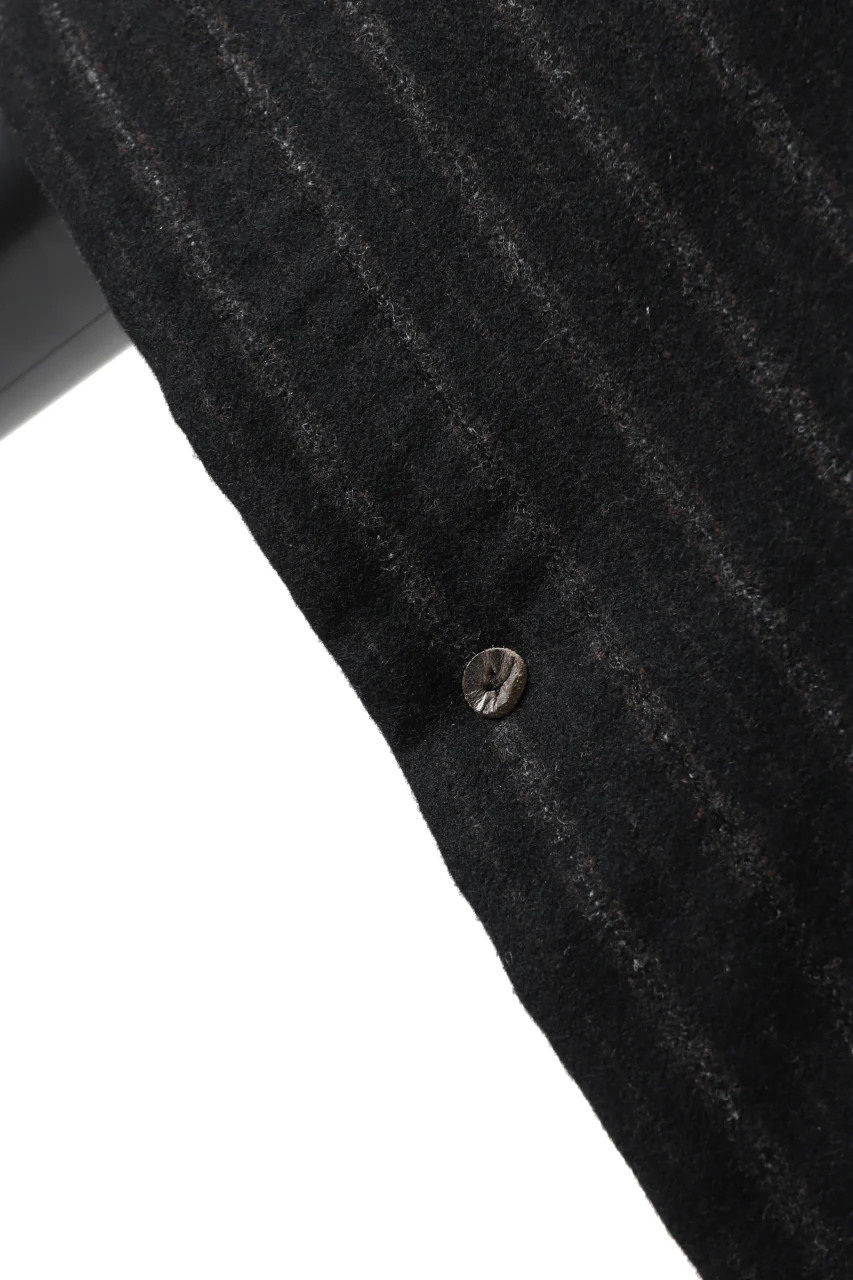 KLASICA MARGOT PONCHO COAT / WOOL FLANNEL (VINTAGE STRIPE) - Image 37