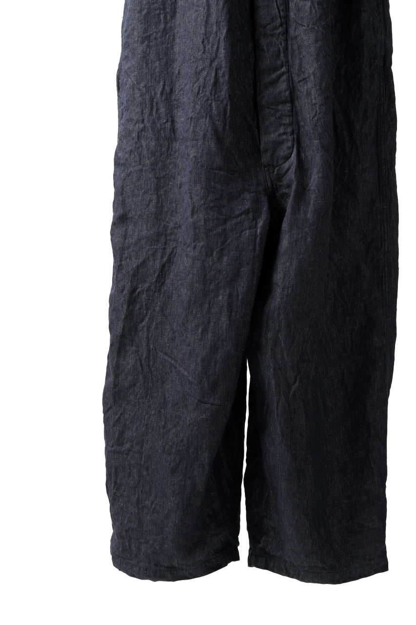 KLASICA MB OVERALL / DEEP DYED LINEN DENIM (NAVY) - Image 14