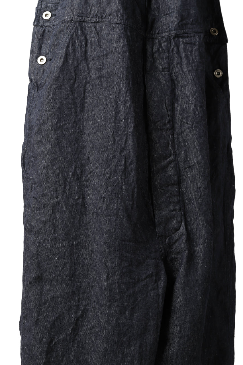 KLASICA MB OVERALL / DEEP DYED LINEN DENIM (NAVY) - Image 16