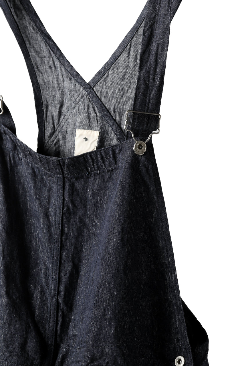 KLASICA MB OVERALL / DEEP DYED LINEN DENIM (NAVY) - Image 17