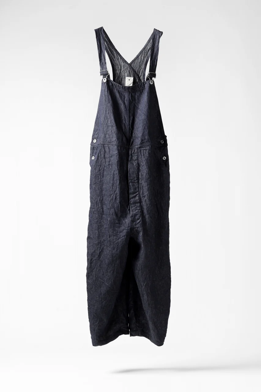 KLASICA MB OVERALL / DEEP DYED LINEN DENIM (NAVY) - Image 18
