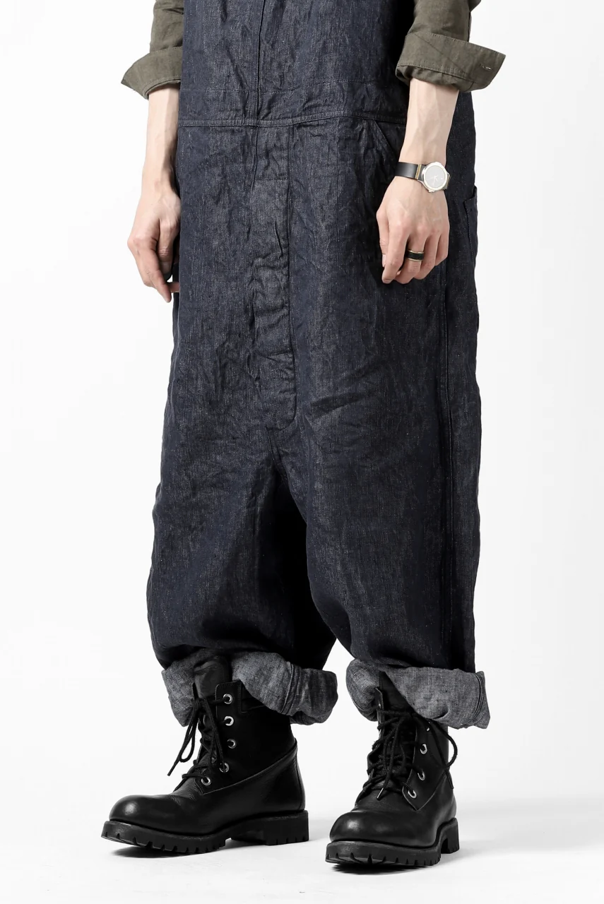 KLASICA MB OVERALL / DEEP DYED LINEN DENIM (NAVY) - Image 31