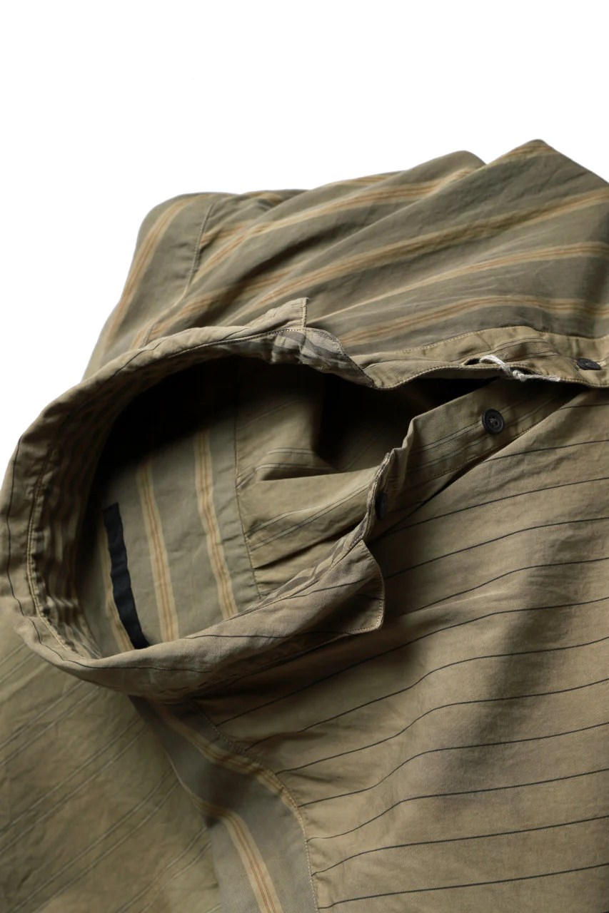 KLASICA REGULAR COLLAR OVER SIZED SHIRT / GARMENT NATURAL DYED (MULTI MIX STRIPES) - Image 22
