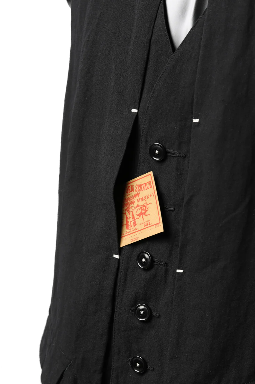 KLASICA REVOLT VEST / TRI MIX HIGH DENSITY PLAIN (BLACK) - Image 23