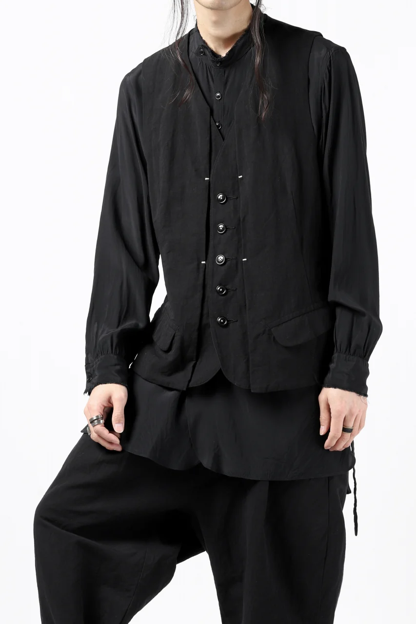 KLASICA REVOLT VEST / TRI MIX HIGH DENSITY PLAIN (BLACK) - Image 5