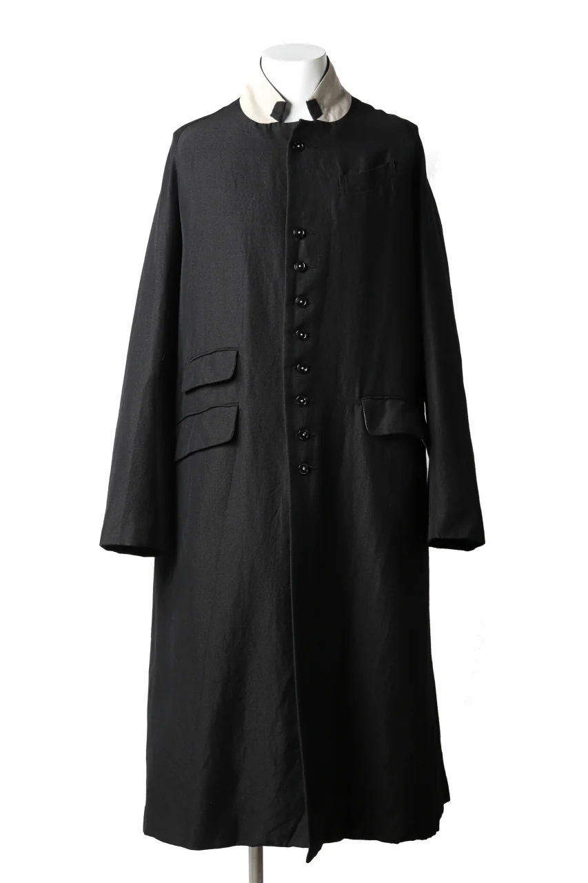 KLASICA REX CHRONO CLASSIC LONG COAT / SERGE WOOL&RAMIE (IRON)